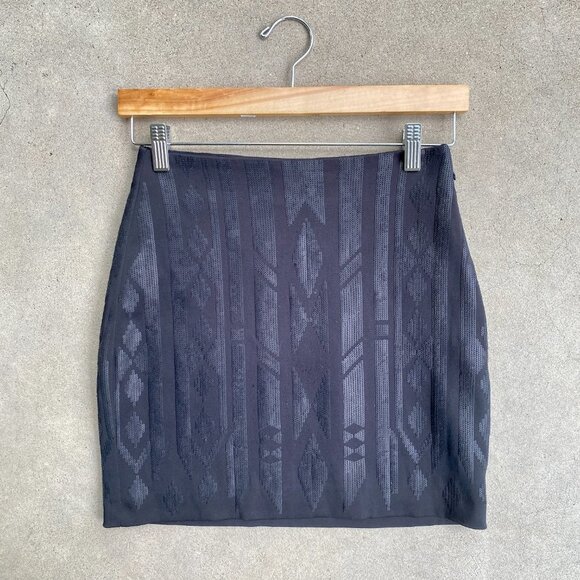 Black Sequin Mini Skirt - Picture 7 of 13